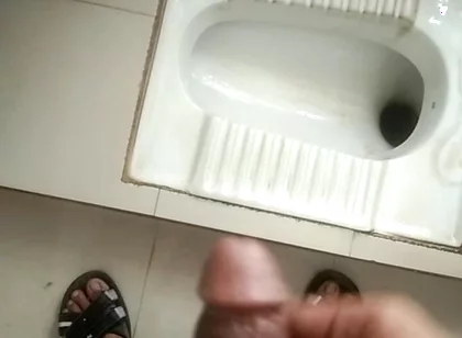 I Put Soap on My Hands and Went to the Office Bathroom to Wash My Hands.