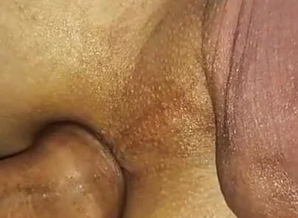 A Virgin Ass Covered in Cum From a Huge Cock After a Hot Fuck!