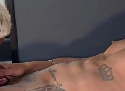 Tatted Papi Top Older Big Dick Fucks Big Ass Bottom Bareback