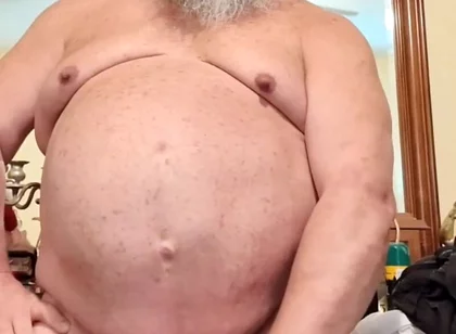 Big Bellied Stepdaddy Shoots a Fresh Load for You