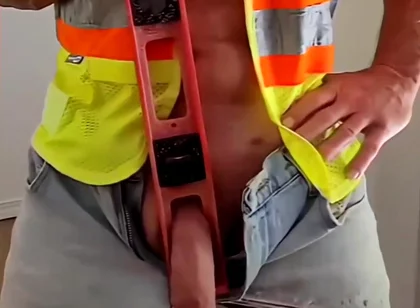 A Big Cock Handyman Cumshot