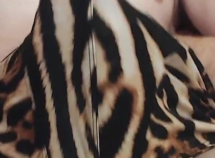 Hot Man Jerks off His Big Cock in Sexy Briefs with Ocelot Print, He Is Pulls It Out Dick and Ejaculates Thick Sperm