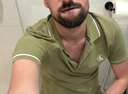 Hot Stepdaddy Jerking off in Bathroom
