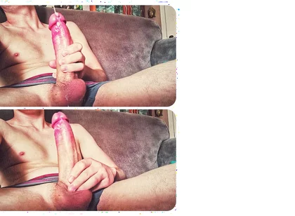 Virgin Guy Touches His Huge Cock for the First Time (beautiful Cum)