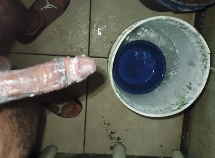 Hairy Skinny Man Masturbates in Pope's Shower While Not at Home