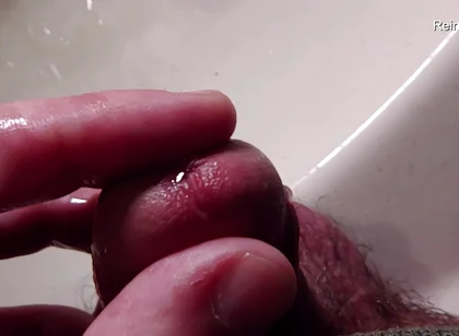 Peehole Piss Play Close up View in Slow Motion