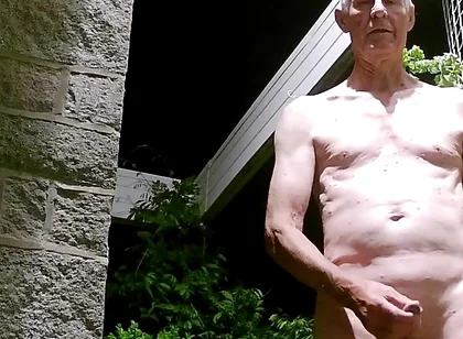 Stripping and Wanking at My Front Door