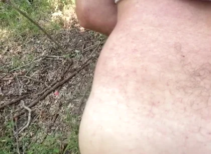 Cruising Straight Guy Gets Bent Over a Tree