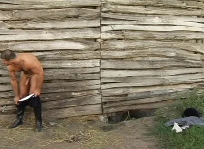 Two Young Muscle Studs Drill a Hung Jock Anal in a Steamy Threesome and Blast Thick Cumshots