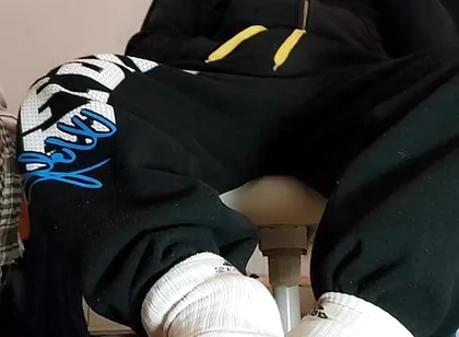 Dirtyjunkbro Play with Socks and Pisses the Nice and Wet.