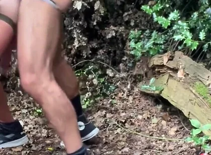 Daddies Exploring the Woods