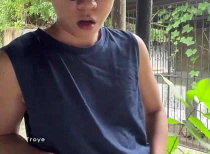 Naked Boy Outdoor Masturbation