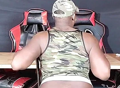Military Slut Destroying Bussy with Giant Dongs
