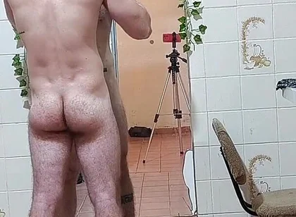 Shaving and Shaving His Chest