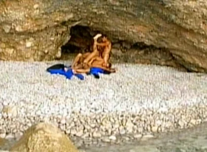I Am a Young Muscle Jock and I Get Ass Fucked by Two Hung Studs on the Sand in a Trio and Cum