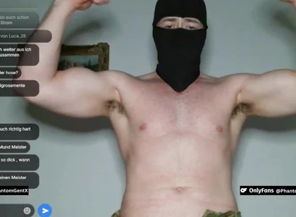 Soldier in Uniform Edgt Himself Live and Makes You Cum