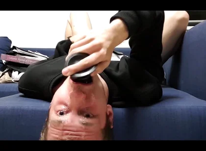 Fucking My Throat with This Dildo