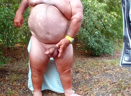 Mark Fletcher Eating My Cum Again in the Woods
