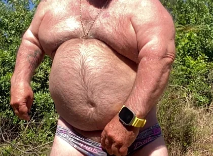 Mark Fletcher Wet Piss Soaked Panties Cumming in the Woods Aging