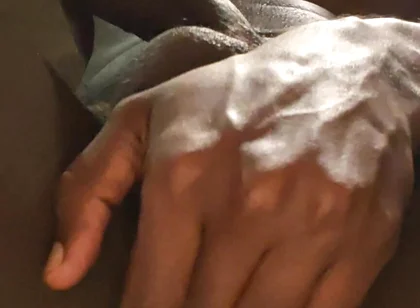 Playing with My Balls and Black Dick Fingering Too