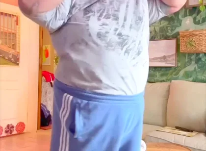 Erotic Naked Fat Man Belly Bear Dancing