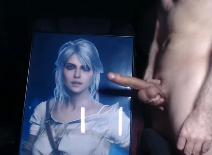 Cum Tribute for Ciri (game Character From Witcher 3)