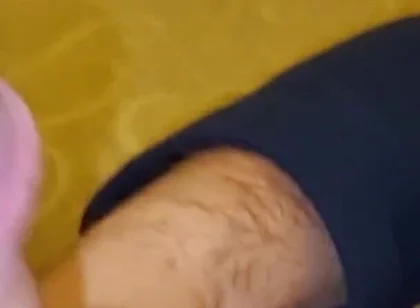 Stepson with Big Cock Arrives - Cumshot Handjob
