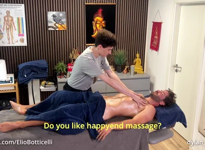 Straight Man Get Happyend Massage