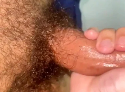 Showing off His Cock, Rolling up His Horny Uncut Cock!