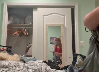 Sissy changing outfits