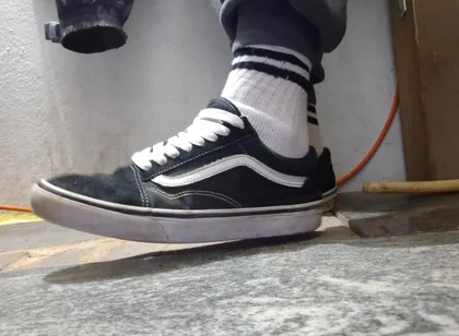 My Vans Skate Shoes and White Socks a Compilation of Videos Where I Play with Them.