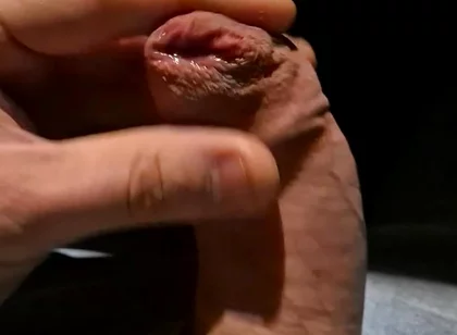 Leaking Precum From My Tight Foreskin