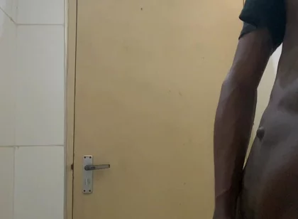 BBC Cumming in Public Washroom - Part1