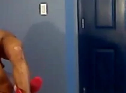Kennie Jai Works Out in Front of Roommate...and Things Start to Heat up Real Quick!!
