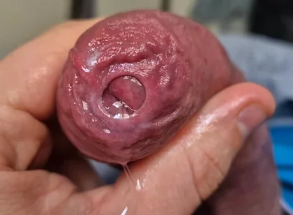 Uncut Head Precum Play