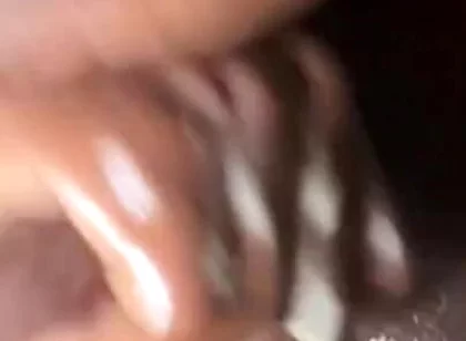 Horny Breeding Big Black Cock Stroking and Cumming Hard