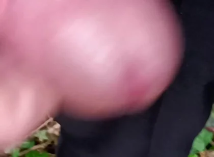Big Uncut Cock Cruising, Close up Wanking in the Woods Wearing Work Clothes - Rockard Daddy