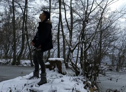 Winter Jerk off in Snowy Land Two Times