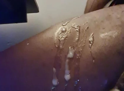 Cum Dripping Down My Leg, Can't Wait Till Lockdown Is Over to Cum on One of Your Faces