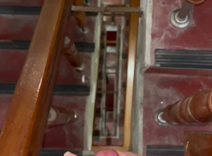 Shot in the Stairwell