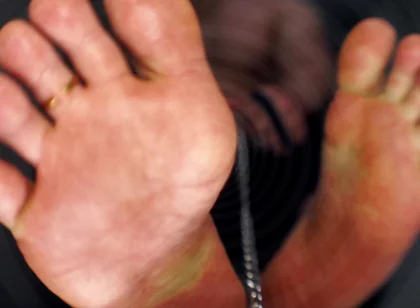Chained to Master's Feet