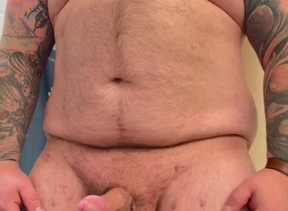Sexy Tattooed Hairy Bear Stoking
