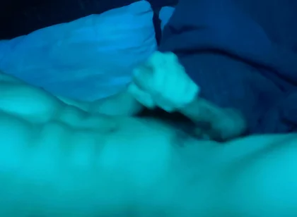 Young Muscular Hot Guy Masturbates at Night While No One Is at the Dacha