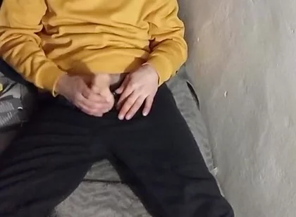 Masturbating in Bed at the Cabin