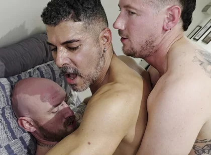 2 Horny Dads 2 Filthy Tops Ass to Mouth Amature Filth Part 2 Double Penetration