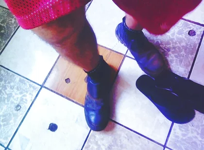 POV Wearing Boots