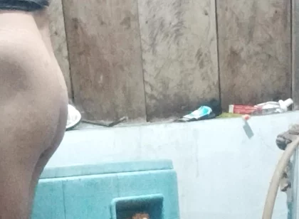 Big Dick Again Pissing in the Bathroom