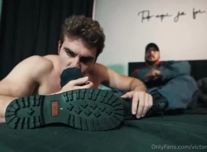 Firefighter latino feet boots master