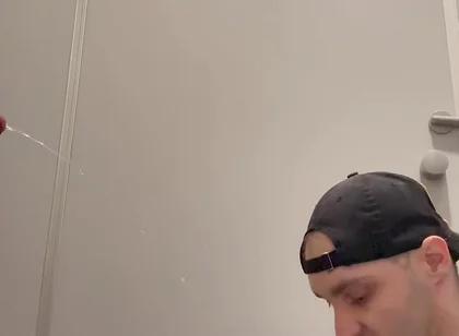 Gay Skinhead Kinkysirius Take a Gold Shower Public Toilet