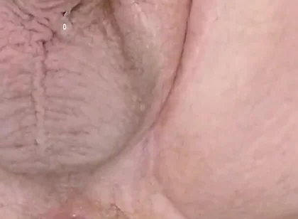 BIG toy anal on the fucking machine!